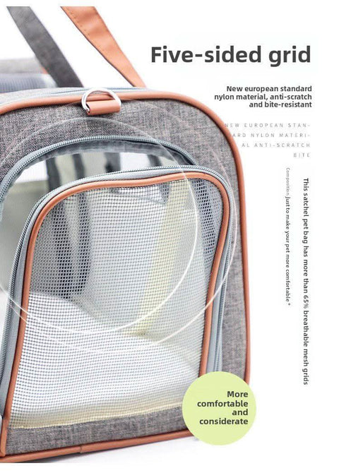 Portable Pet Carrier for Travel Foldable Cat Carrier Bag Approved by Airlines - petsbene