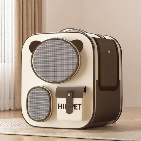 Portable pet carrier suitcase large capacity multi cat dog travel luggage - petsbene