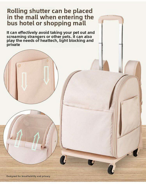 Portable Pet Tugging Set Large capacity Cat Carrier Oxford Fabric - petsbene
