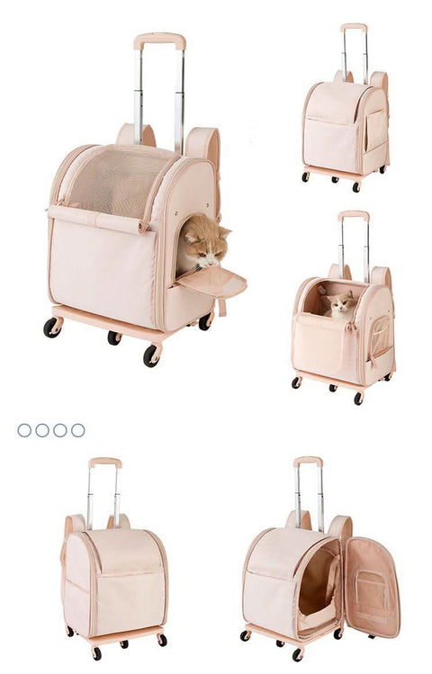 Portable Pet Tugging Set Large capacity Cat Carrier Oxford Fabric - petsbene