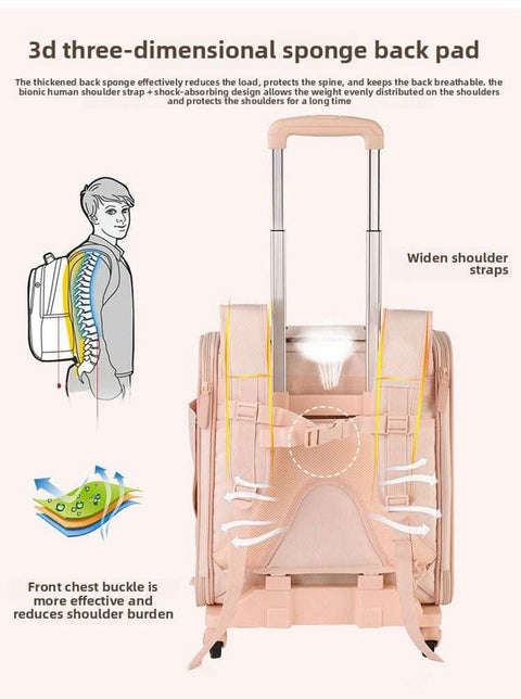 Portable Pet Tugging Set Large capacity Cat Carrier Oxford Fabric - petsbene