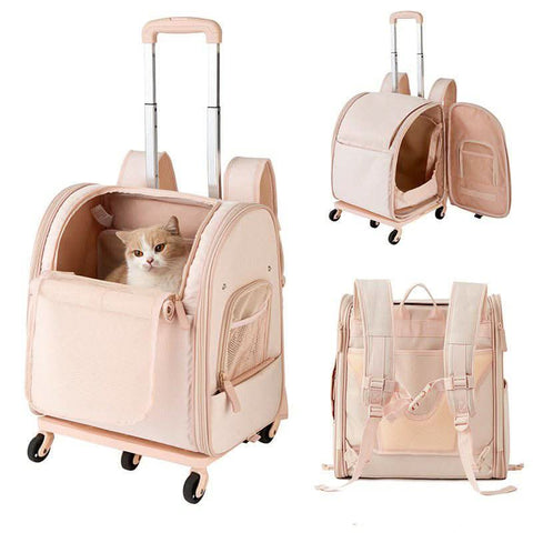 Portable Pet Tugging Set Large capacity Cat Carrier Oxford Fabric - petsbene