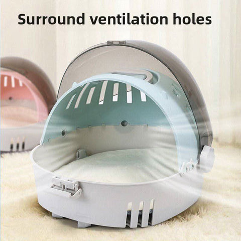 Shoulder Hand Held Transparent Cat Dog Space Capsule Travel Bag - petsbene
