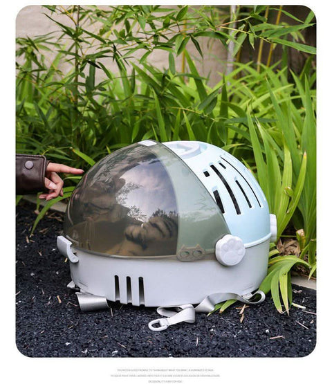 Shoulder Hand Held Transparent Cat Dog Space Capsule Travel Bag - petsbene