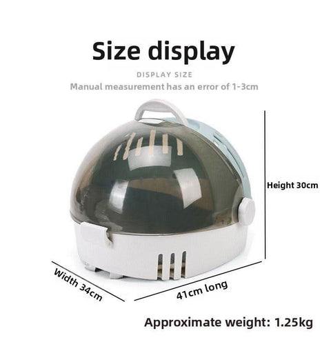 Shoulder Hand Held Transparent Cat Dog Space Capsule Travel Bag - petsbene