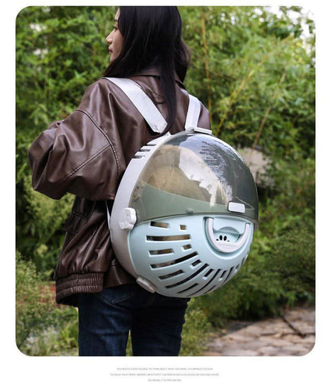 Shoulder Hand Held Transparent Cat Dog Space Capsule Travel Bag - petsbene
