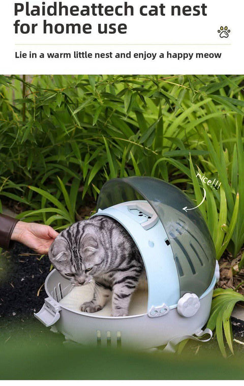 Shoulder Hand Held Transparent Cat Dog Space Capsule Travel Bag - petsbene