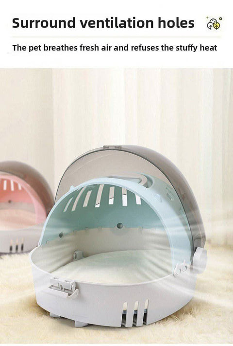 Shoulder Hand Held Transparent Cat Dog Space Capsule Travel Bag - petsbene