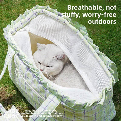 Stylish Cat Carrier Backpack Portable Outdoor Bag - petsbene