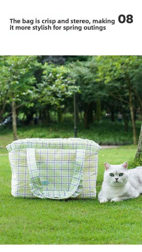Stylish Cat Carrier Backpack Portable Outdoor Bag - petsbene