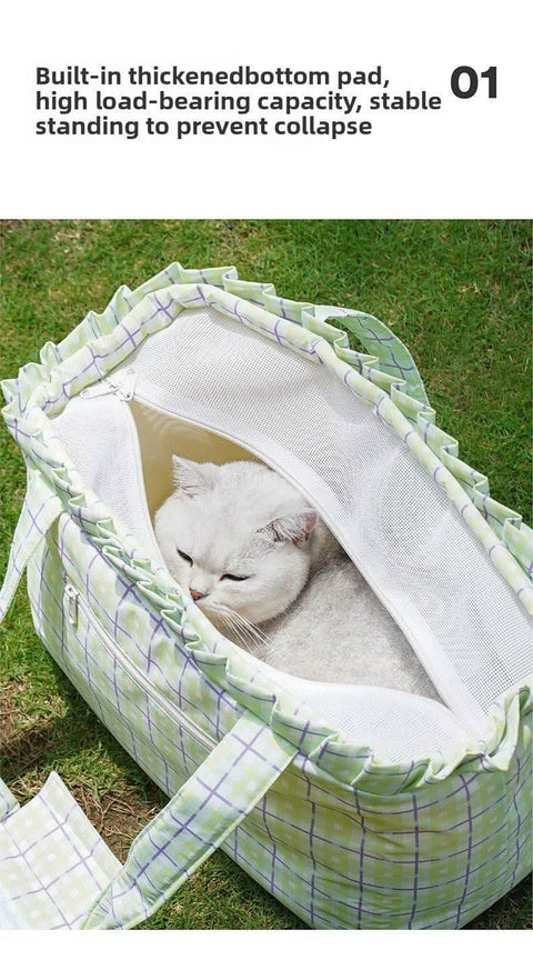 Stylish Cat Carrier Backpack Portable Outdoor Bag - petsbene