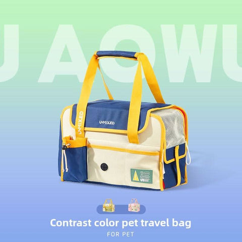 Portable Pet Carrier Bag Breathable Cat Dog Carrier for Small Pets Teddy Bichon Crossbody Outing Bag - petsbene