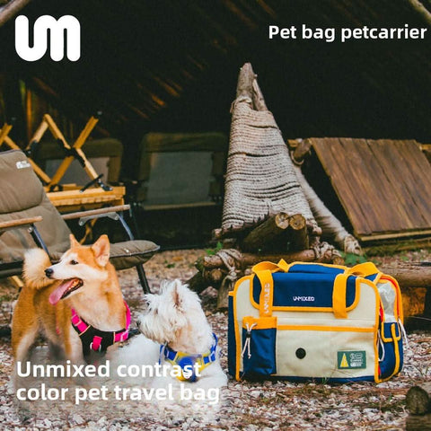 Portable Pet Carrier Bag Breathable Cat Dog Carrier for Small Pets Teddy Bichon Crossbody Outing Bag - petsbene