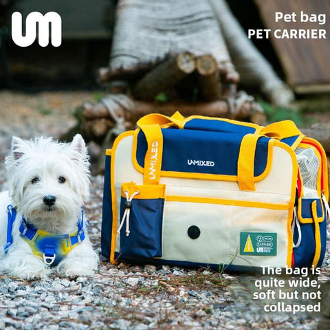 Portable Pet Carrier Bag Breathable Cat Dog Carrier for Small Pets Teddy Bichon Crossbody Outing Bag - petsbene