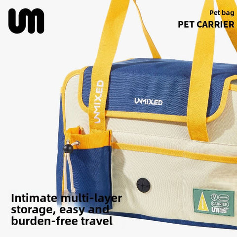 Portable Pet Carrier Bag Breathable Cat Dog Carrier for Small Pets Teddy Bichon Crossbody Outing Bag - petsbene